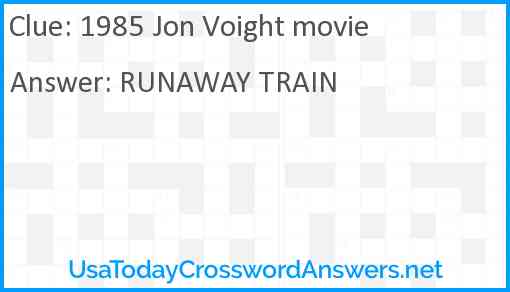1985 Jon Voight movie Answer