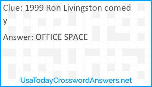1999 Ron Livingston comedy Answer