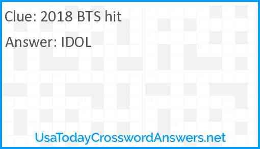 2018 BTS hit Answer
