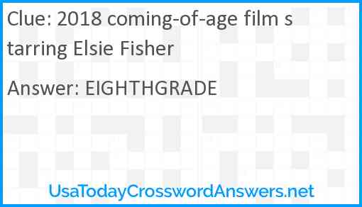 2018 coming-of-age film starring Elsie Fisher Answer