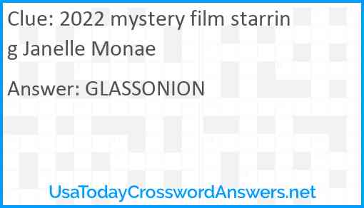 2022 mystery film starring Janelle Monae Answer