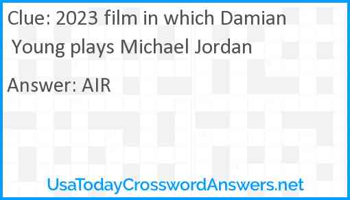 2023 film in which Damian Young plays Michael Jordan Answer