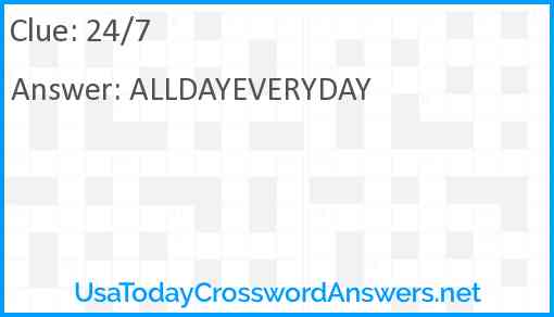 24/7 Answer