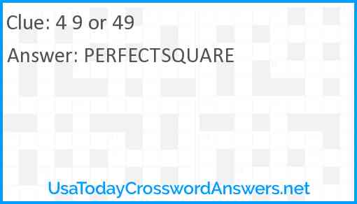 4 9 or 49 Answer