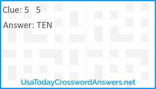 5   5 Answer