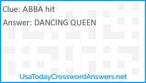 ABBA hit Answer
