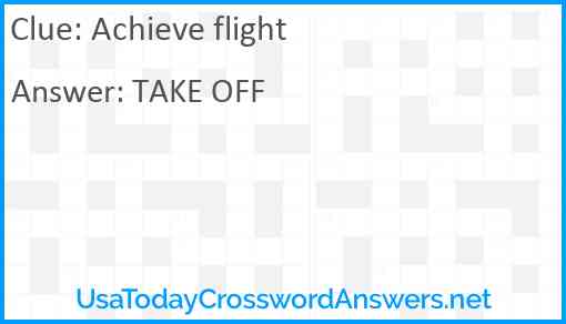 Achieve flight Answer