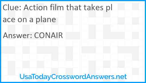 Action film that takes place on a plane Answer
