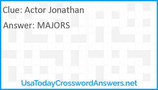 Actor Jonathan Answer