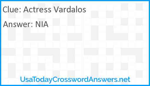 Actress Vardalos Answer