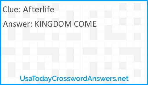 Afterlife Answer
