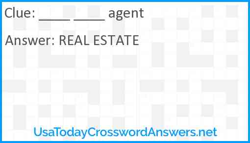 ____ ____ agent Answer