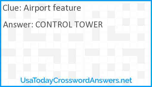 Airport feature Answer