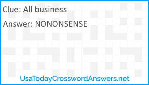 All business Answer