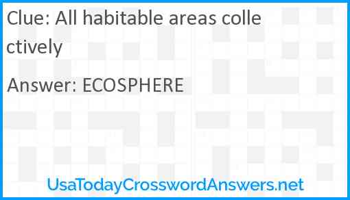 All habitable areas collectively Answer