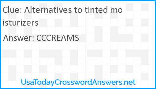 Alternatives to tinted moisturizers Answer