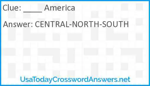 ____ America Answer