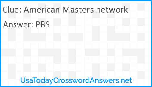 American Masters network Answer