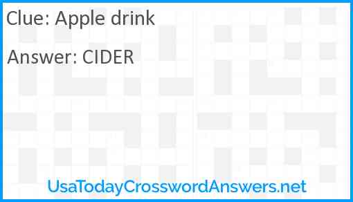 Apple drink Answer
