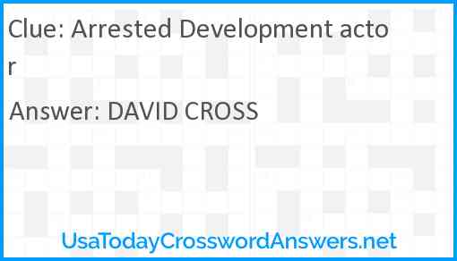 Arrested Development actor Answer