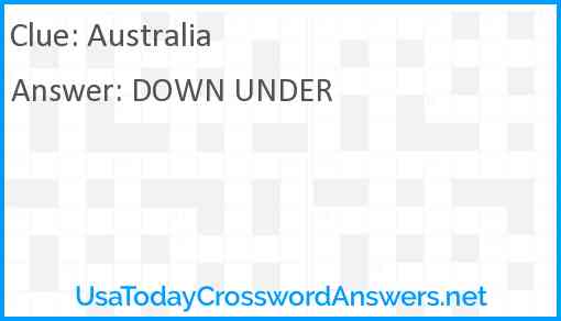 Australia Answer