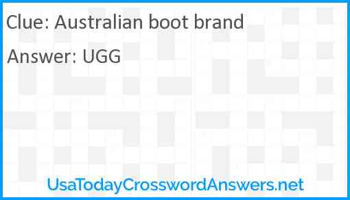 Australian boot brand Answer