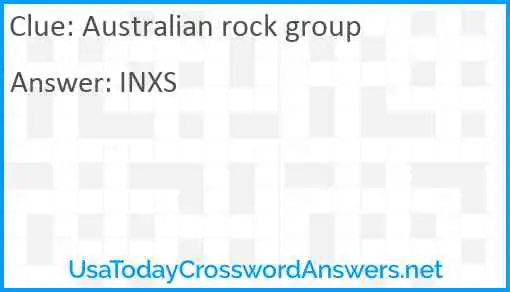 Australian rock group Answer