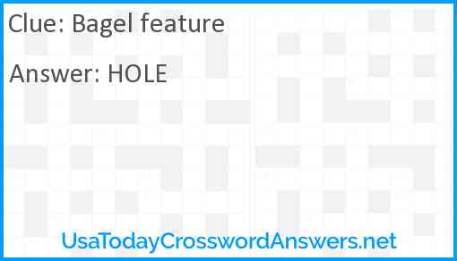 Bagel feature Answer