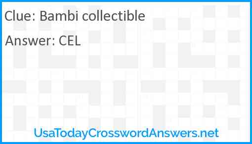 Bambi collectible Answer