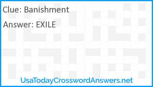Banishment Answer