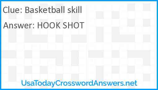 Basketball skill Answer