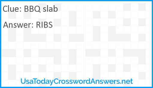 BBQ slab Answer