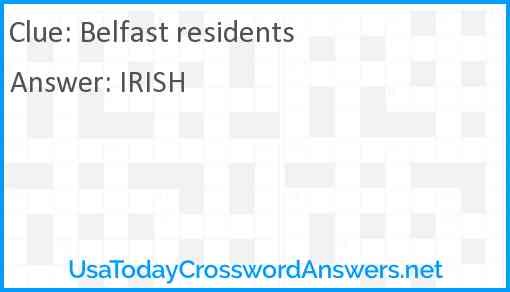 Belfast residents Answer