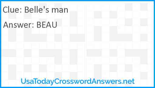 Belle's man Answer