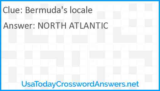 Bermuda's locale Answer