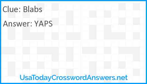 Blabs Answer