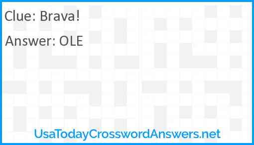 Brava! Answer