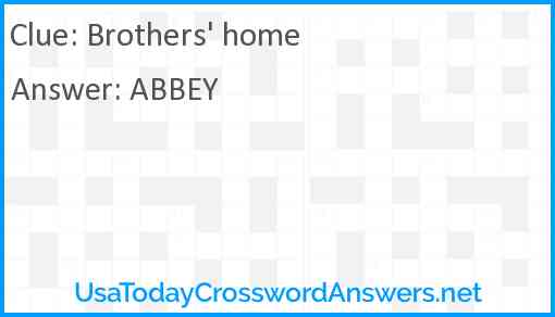 Brothers' home Answer