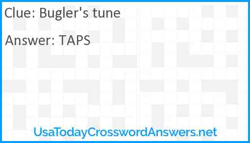 Bugler's tune Answer