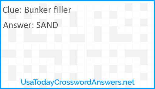 Bunker filler Answer