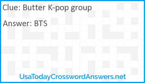 Butter K-pop group Answer