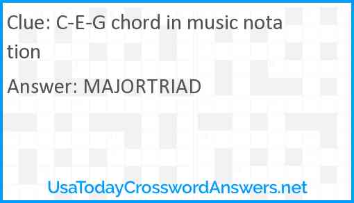 C-E-G chord in music notation Answer