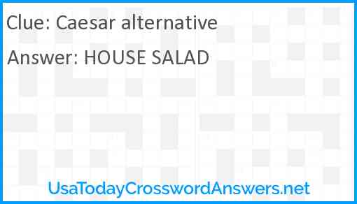 Caesar alternative Answer