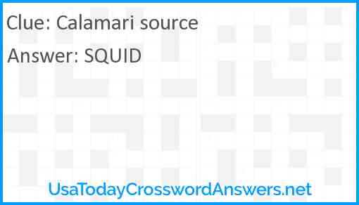 Calamari source Answer