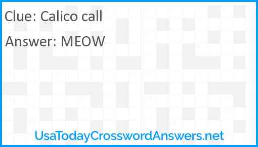 Calico call Answer