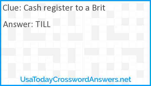 Cash register to a Brit Answer