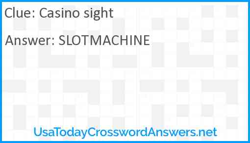 Casino sight Answer