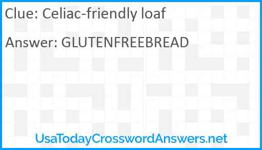 Celiac-friendly loaf Answer
