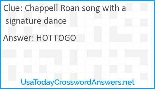 Chappell Roan song with a signature dance Answer