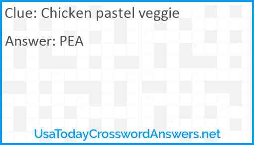 Chicken pastel veggie Answer
